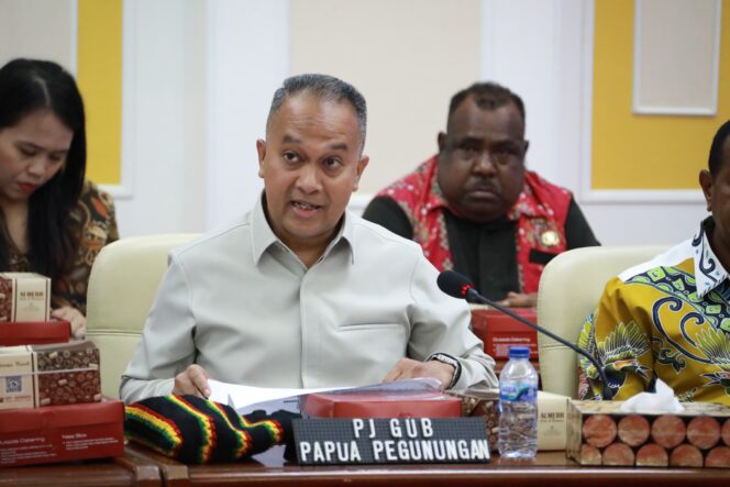 
					Penjabat Gubernur Papua Pegunungan Velix Vernando Wanggai. (KabarPapua.co/Stefanus Tarsi) 