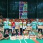 Kontingen Papua Selatan dalam Kejuaraan Badminton Sorong Open 2024. (KabarPapua.co/Abdel Syah)