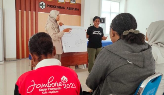 
					Pelatihan Komunikasi Antar Personal (KAP) bagi kader Posyandu di Kota Jayapura. (KabarPapua.co/Katharina)