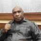 Ketua DPC Partai PDI-P Kabupaten Jayapura, Patrinus Nelson Sorontou. (KabarPapua.co/Alan Youwe)