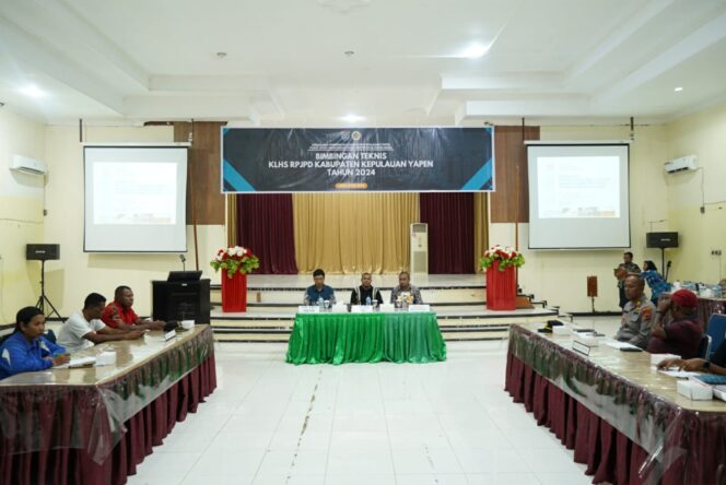 
					Suasana Bimtek KLHS RPJPD Tahun 2025-2045 di Kepulauan Yapen, Jumat 31 Mei 2024. (KabarPapua.co/Ainun Faathirjal)