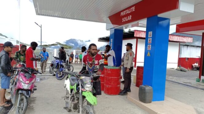 
					Salah satu SPBU di pedalaman Papua. (Foto: Pertamina patra Niaga Papua dan Maluku)