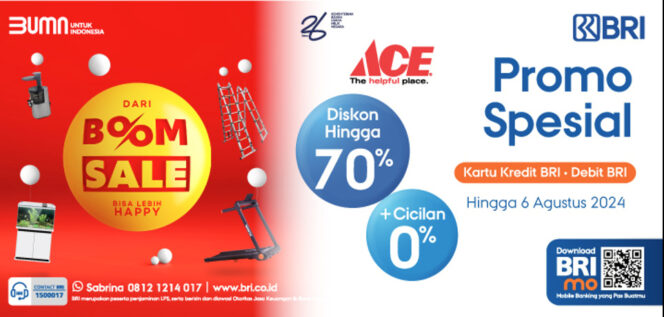 
					Pomo Spesial BRI di ACE Hardware Boom Sale. (Dok BRI)
