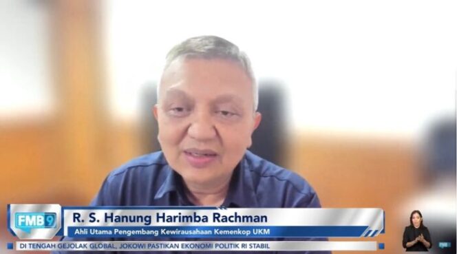 
					Ahli Utama Pengembang Kewirausahaan Kemenkop UKM, R.S. Hanung Harimba Rachman (Foto: FMB9) 