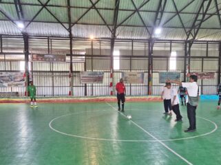 Pembukaan Cabor Futsal Tingkat SMP dan SMA pada Kompetisi Pelajar Piala Pendidikan Asmat. (KabarPapua.co/Abdel Syah)