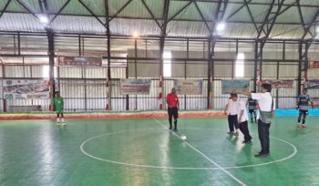 Pembukaan Cabor Futsal Tingkat SMP dan SMA pada Kompetisi Pelajar Piala Pendidikan Asmat. (KabarPapua.co/Abdel Syah)