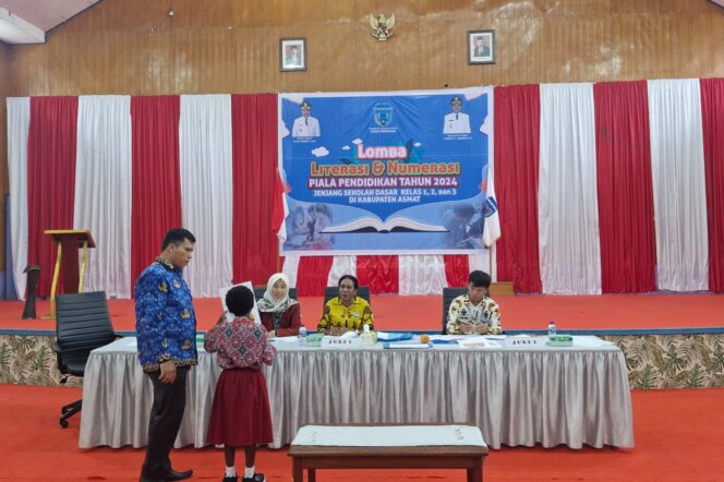 
					Lomba Literasi dan Numerasi Piala Pendidikan Asmat 2024. (KabarPapua.co/Abdel Syah)