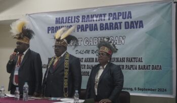 Majelis Rakyat Papua Provinsi Papua Barat Daya (MRPBD). Foto: ist