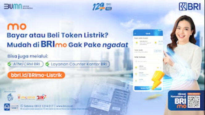 
					Beli token listrik di Mobile Banking BRImo. (Dok BRI)