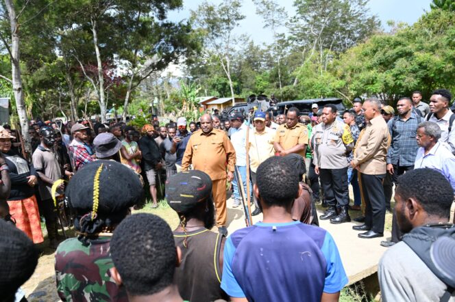 
					Upaya penyelesaian konflik antarwarga Nduga dan Lanny Jaya di Kabupaten Jayawijaya, Papua Pegunungan. (Ist)