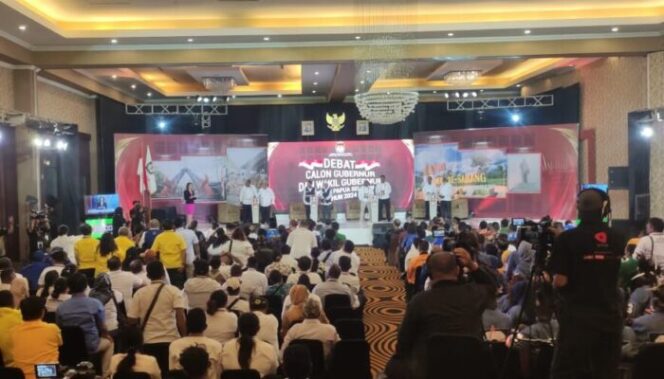 
					KPU Papua Selatan menggelar debat perdana calon gubernur (cagub) 2024. (Ist)