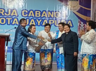 Pembukaan Rakercab Perdana PWKI Kota Jayapura, Senin 28 Oktober 2024. (KabarPapua.co/Natalya Yoku)