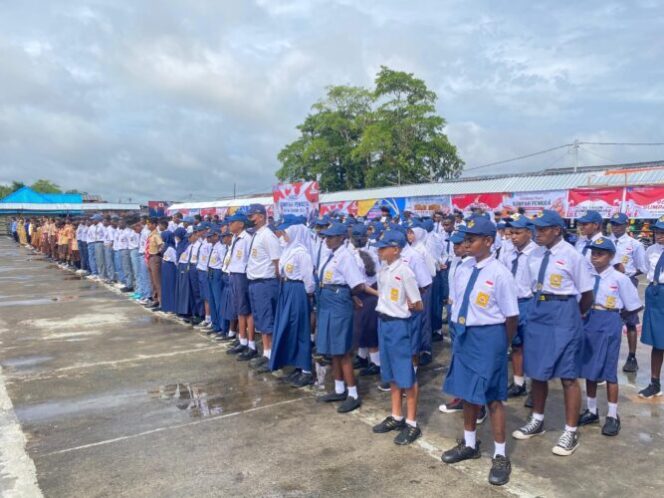 
					Apel Pemuda dalam rangkat Sumpah Pemuda 2024 di Kabupaten Asmat. Foto: ist