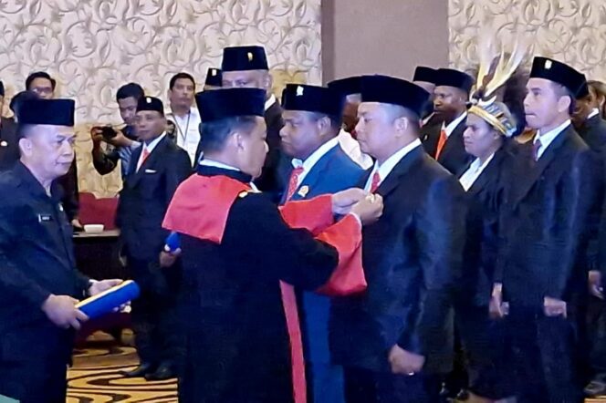 
					Pelantikan anggota DPR Papua Selatan terpilih periode 2024-2029. (Ist)