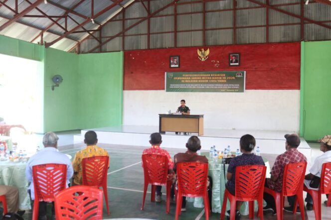 
					Suasana pembinaan jaring mitra karib di Kodim Yawa. (KabarPapua.co/Ainun Faathirjal)