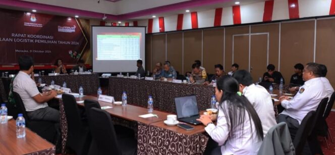 
					Rakor kesiapan logistik Pilkada Papua Selatan. Foto: ist