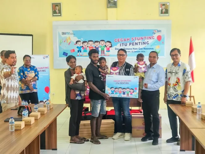 
					Bantuan CSR dari BRI kepada Puskesmas Waibu. Foto: Jayapurakab.go.id