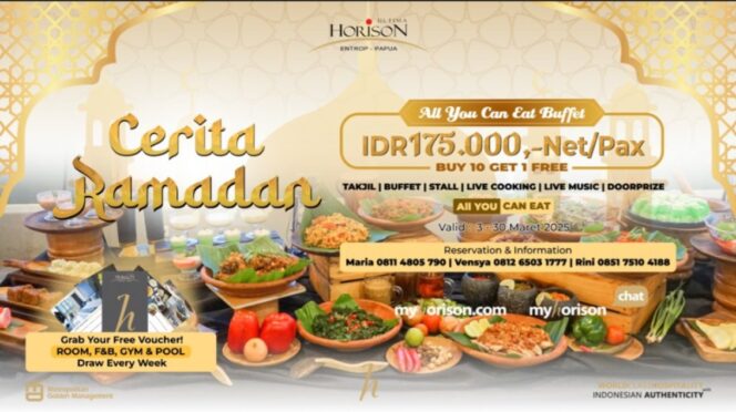 
					Promo spesial menu berbuka pausa di Horison Ultima Entrop. Foto: ist