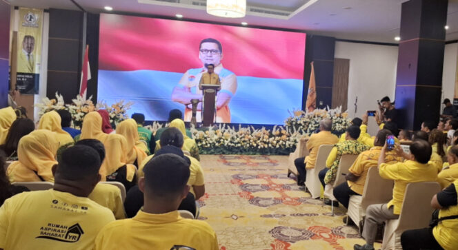 
					Suasana DPD Partai Golkar Papua saat gelar Rapimda 2025 di Kota Jayapura, Papua. (KabarPapua.co/Imelda)