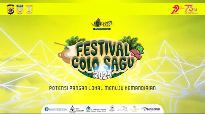 
					Festival Colo Sagu yang digelar Polresta Jayapura Kota dalam mengangkat pangan lokal. Foto: SS