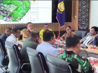Suasana Rapat Persiapan Peresmian RS UPT Vertikal Papua bersama Forkopimda Provinsi Papua, Senin, 2 Juni 2025. (Foto dok IST)