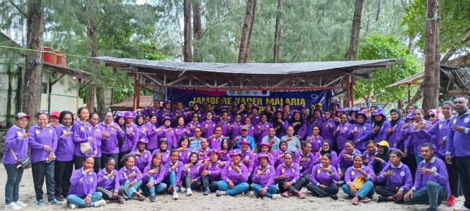 
					Jambore kader malaria di Kota Jayapura. Foto: Natalya Yoku/KabarPapua.co