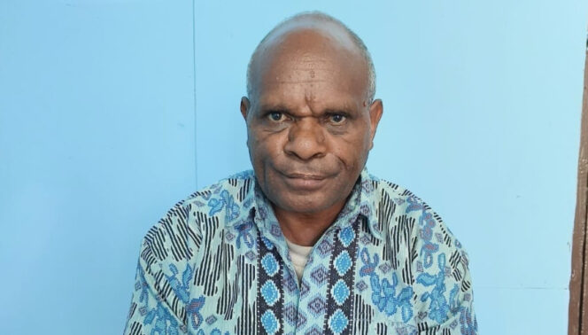 
					Tokoh adat yang juga merupakan Kepala Suku Besar  Paniai, Melianus Yumai. Foto: ist