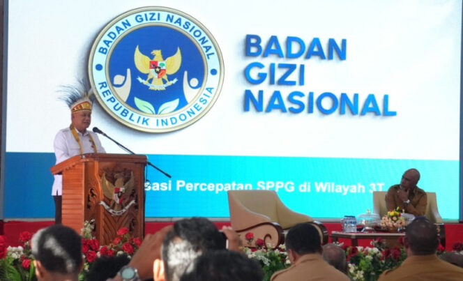 
					Rakor Badan Gizi Nasional Pemprov Papua Tengah dan 8 kabupaten cakupan. Foto: Humas PPT