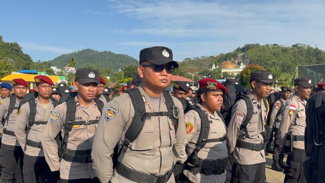 
					Gelaran apel pengamanan PSU Pilgub Papua. Foto: Humas Polresta Jayapura Kota