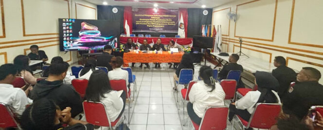 
					KPU Provinsi Papua Pegunungan terus meningkatkan produksi informasi dengan peningkatan kualitas dan kuantitas informasi publik melalui Proyek Perubahan Akselerasi SIDIALOGIS.  Foto: Agris Wistrijaya/KabarPapua.co