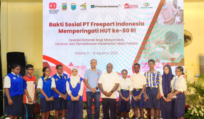 
					Momen HUT ke-80 RI, PT Freeport Indonesia laksanakan operasi katarak di Nabire. Foto: Humas PPT  