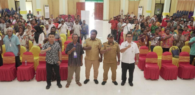 
					Sosialisasi MBG di Gerbang Serbaguna Villanova Manokwari  pada Selasa  29 Juli 2025. Foto: ist
