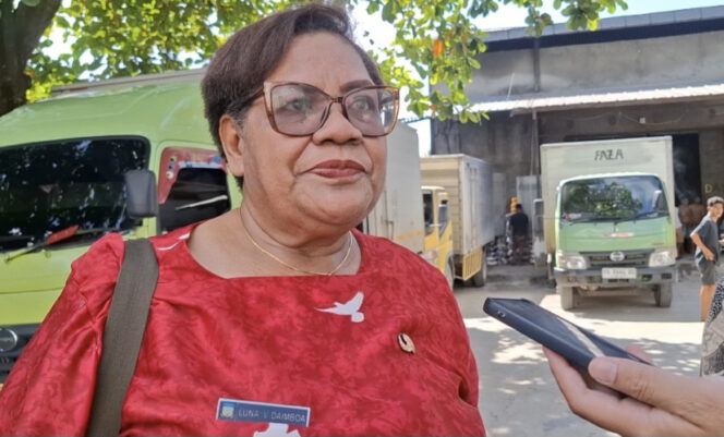 
					Plt Kepala Dinas Tanaman Pangan, Hortikultura dan Pangan Provinsi Papua, Lunanka Daimboa. (KabarPapua.co/Imelda)
