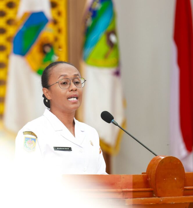 
					Pelaksana Tugas (Plt) Kepala Dinas Pendidikan dan Kebudayaan Papua Tengah, Nurhaidah Meki Nawipa pada sebuah kesempatan. Foto: Humas PPT