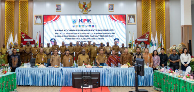
					Rapat Koordinasi KPK di Provinsi Papua Tengah. Foto: Humas PPT. 