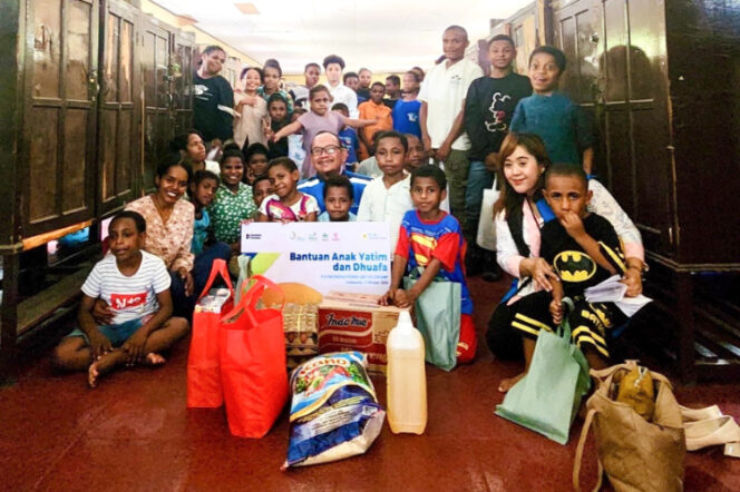 
					Sosial action -  santunan kepada anak yatim dan dhuafa pada momen HUT ke-30 PLN IP UBP Holtekamp. Foto: PLN IP UBP Holtemap 