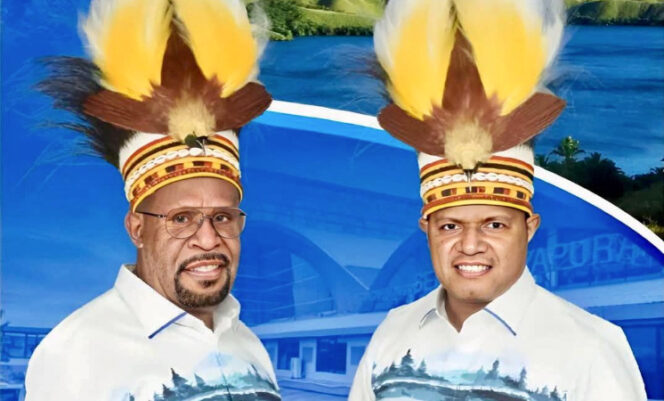 
					Bupati dan Wakil Bupati Jayapura, Yunus Wonda dan Haris R Yocku. (Foto dok: jayapurakab.go.id)