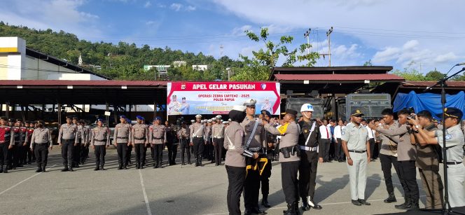 
					Apel personel dimulainya Operasi Zebra Cartenz 2025. Foto: Imelda/KabarPapua.co