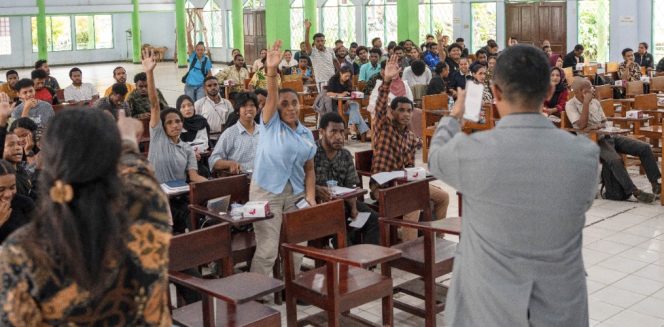 
					PLN Goes to Campus di USTJ Jayapura. Foto: PLN Papua 
