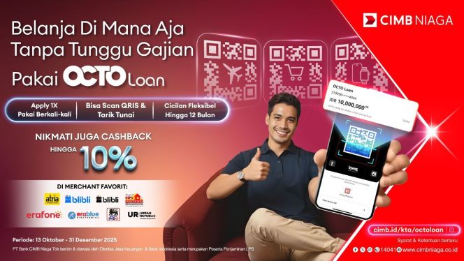 
					OCTO Loan CIMB Niaga, Cair Tunai dan Bayar QRIS dalam Satu Aplikasi