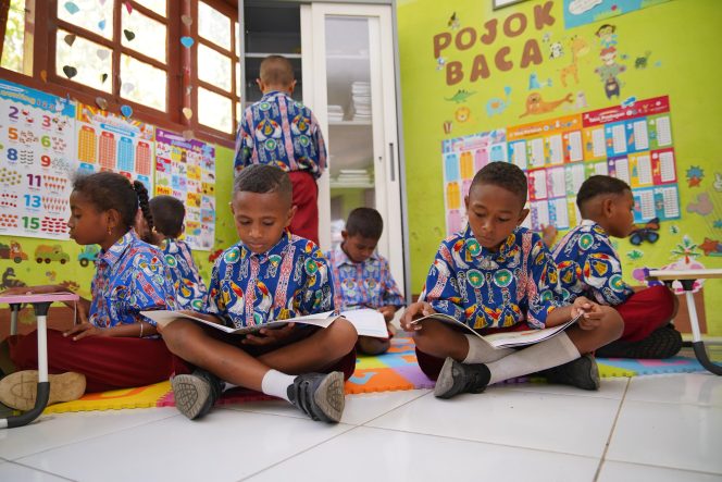 
					PLN hadirkan Pojok Baca pada 16 sekolah di Raja Ampat. Foto: PLN Papua dan Papua Barat