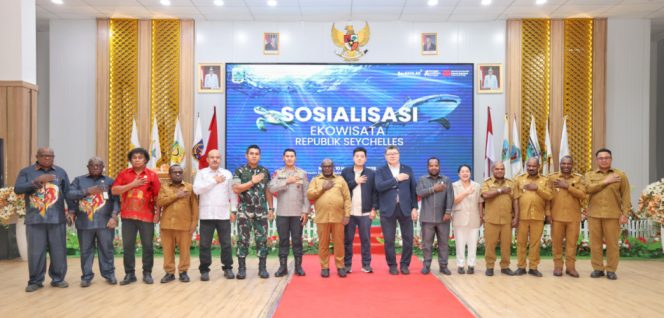 
					Sosialisasi potensi wisata di Papua Tengah oleh Dubes Republik Seychelles. Foto: Humas PPT
