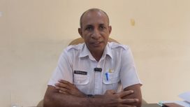 Kepala Dinas Perikanan Kabupaten Kepulauan Yapen, Daniel Reba. Foto: Ainun Faathirjal/Kabarpapua.co