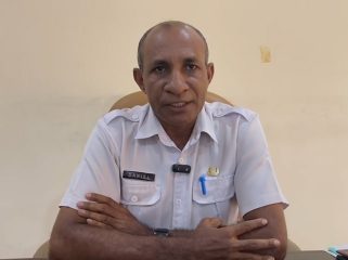 Kepala Dinas Perikanan Kabupaten Kepulauan Yapen, Daniel Reba. Foto: Ainun Faathirjal/Kabarpapua.co