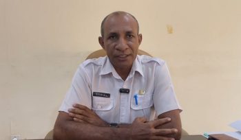 Kepala Dinas Perikanan Kabupaten Kepulauan Yapen, Daniel Reba. Foto: Ainun Faathirjal/Kabarpapua.co