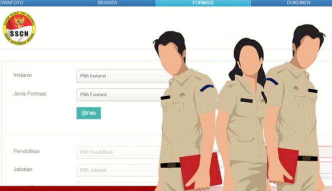 
					Ilustrasi penerimaan CPNS secara online. (IST)