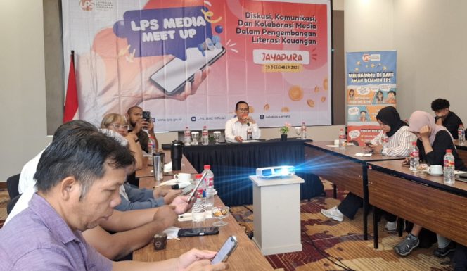 
					Suasana kegiatan LPS Media Meet Up di Jayapura. (KabarPapua.co/Imelda)