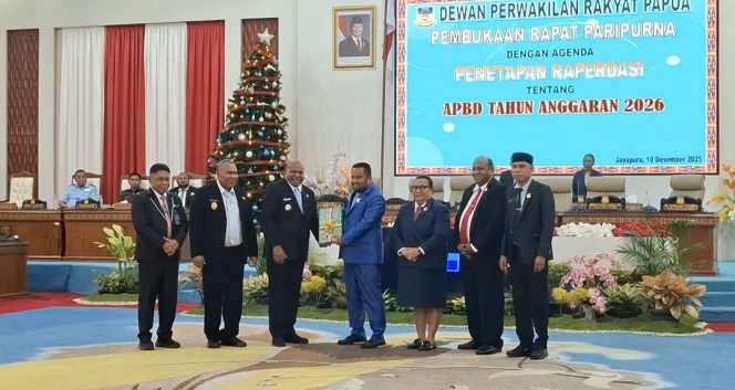 
					Pembahasan RAPBD Papua 2026 oleh DPRP. Foto: Imelda/KabarPapua.co