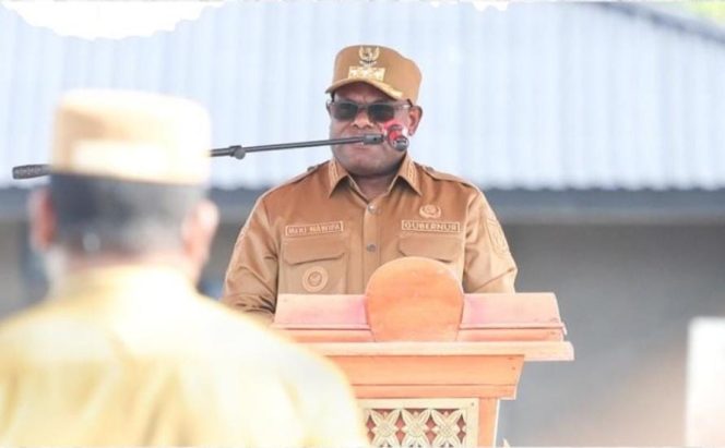 
					Apel perdana gabungan yang dipimpin perdana oleh Gubernur Papua Tengah, Meki Nawipa. Foto: IGprovpapuatengah