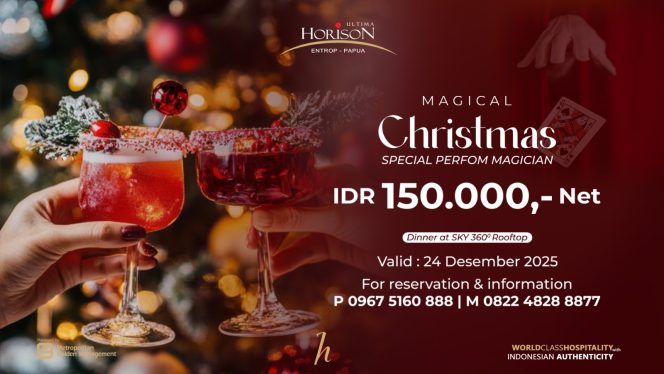 
					Horison Ultima Entrop Papua Hadirkan Keajaiban Natal di Jayapura